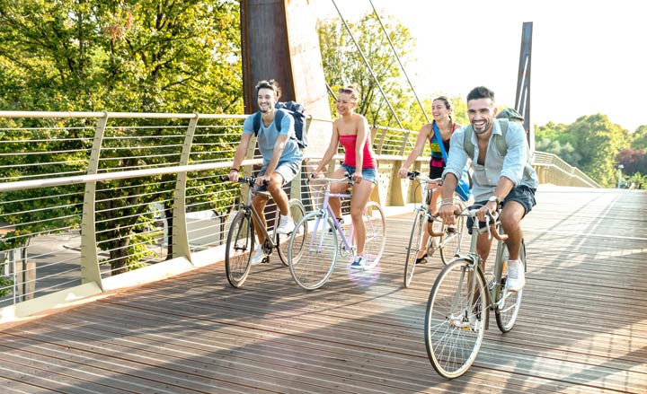 Moderates Radfahren bewikt einen markanten Anstieg der körperlichen Leistungsfähigkeit