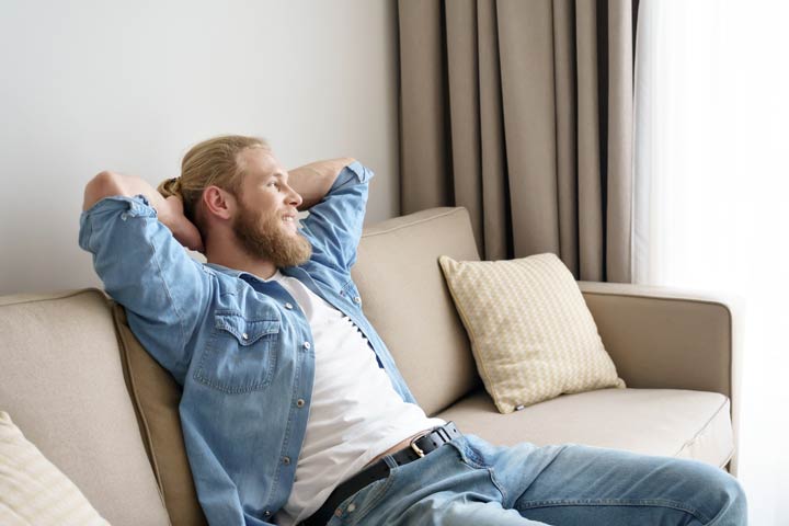 Ausruhen auf der Couch