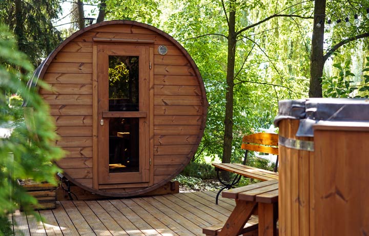 Inbetriebnahme der eigenen Gartensauna