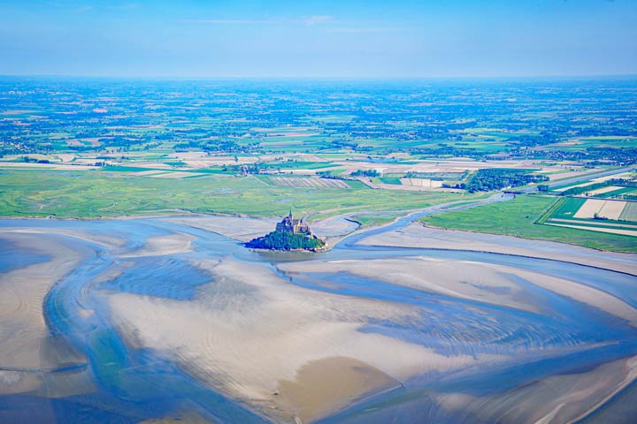 Bucht beim Mont-Saint-Michel