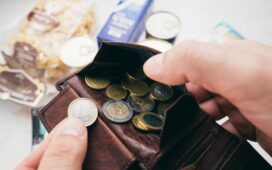 Münzen im Portemonnaie