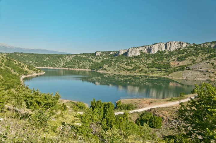 Peruča-See in Kroatien