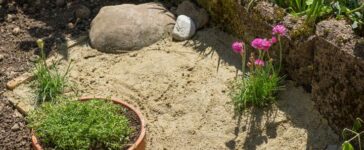 Sandarium als Nisthilfe für Wildbienen und andere Bodenbrüter
